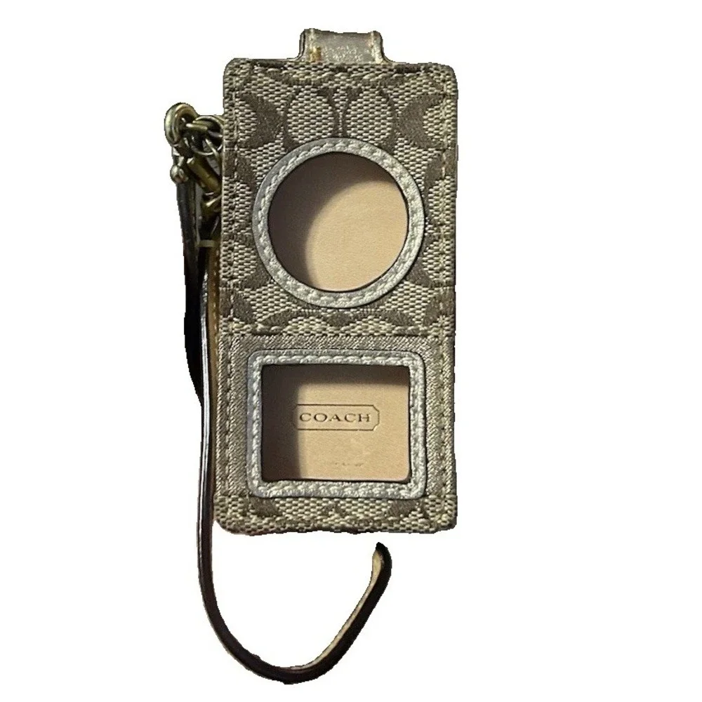 Coach Vintage Brown Canvas iPod Case